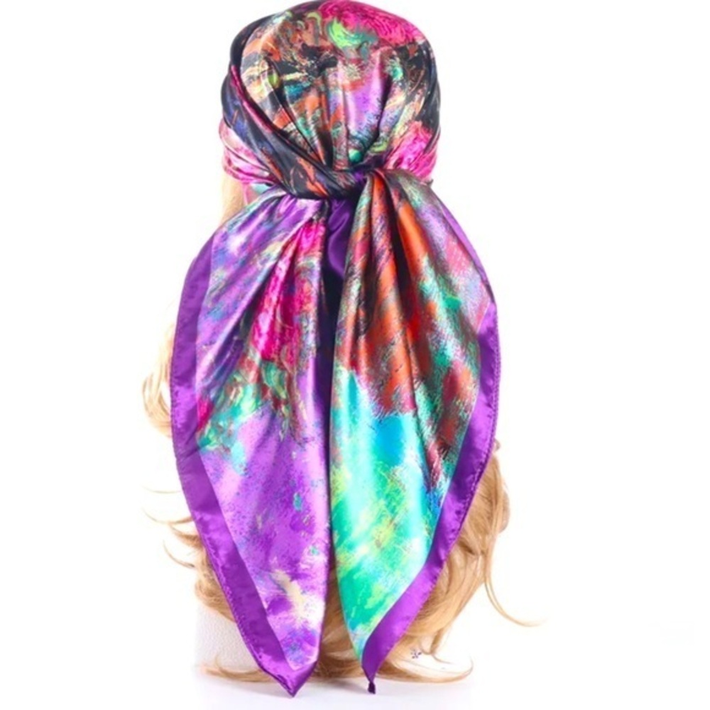 ✨NEW Vibrant Multicolor Tropical Scarf